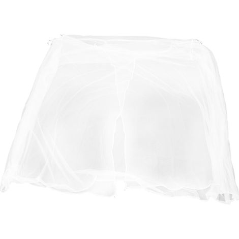 Moustiquaire de camping respirante en fibre élastique, blanche (1/5)