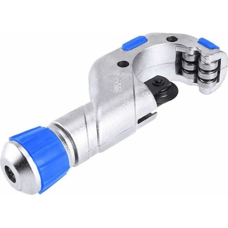 Coupe-tubes en cuivre industriel 1/4"-2", outil de coupe à roulement à billes, butée en acier inoxydable et aluminium robuste pour tubes PVC de 5 à 50 mm (1/5)
