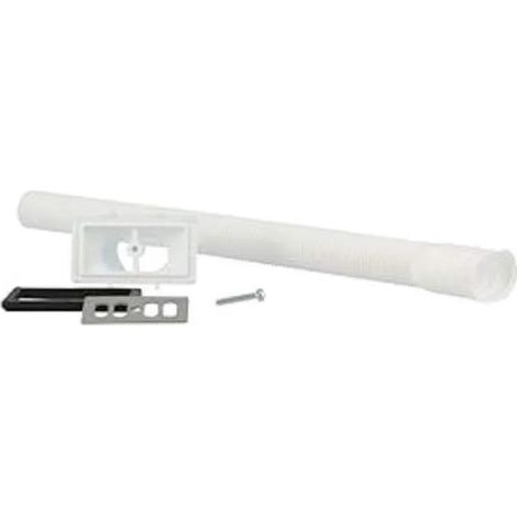 Kit di troppopieno rettangolare per vaschette per salse con tubo corrugato