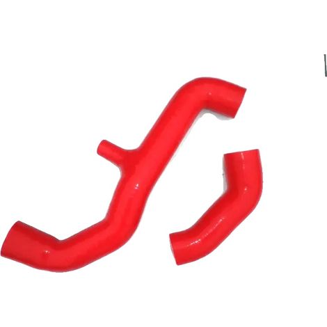 Tubo di sovralimentazione dell'intercooler, in silicone, ad alte prestazioni, rosso (1/2)