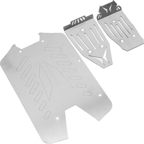 Plaque de glissement en acier inoxydable pour châssis RC Big Rock 1/10, protection renforcée tout-terrain.