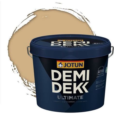 Peinture Bois - DEMI DEKK ULTIMATE - Lasure Opaque Satinée - RAL 1001 - 3L (1/2)