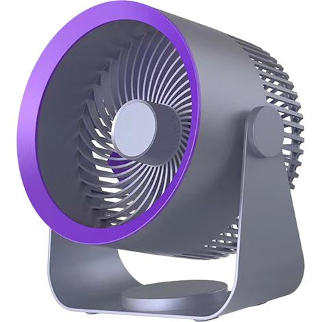 Ventilateur - 3 Vitesses - Silencieux - Pour Chambre Salle De Bain Grand Espace - Gris - 1 Unité (1/5)