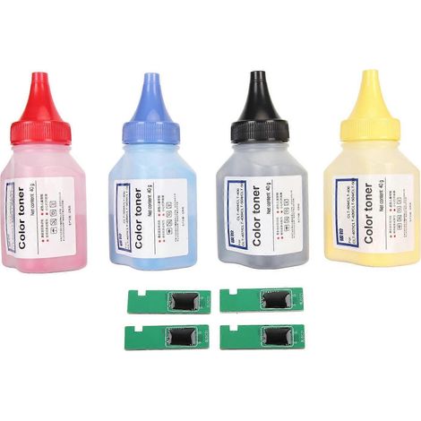 4-Farben-Toner-Nachfüllpulver für die Drucker W2090A, 119AK, W2091A, 119AC, W2092A, 119AY, W2093A und 119AM