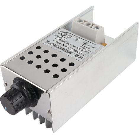 Régulateur de tension, variateur LED, contrôleur de vitesse de moteur électronique 10 000 W avec boîtier, 220 V CA (1/5)