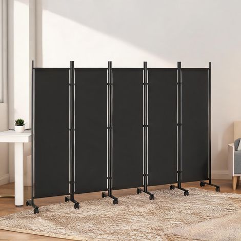Clôture de jardin preto en aço Poliéster 252 x 40 x 170 cm (1/5)