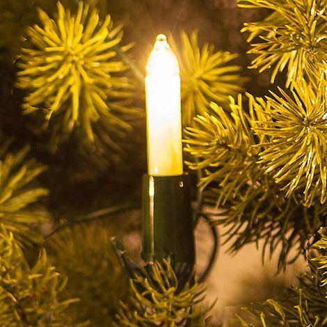 [GEBRAUCHT] B-Ware Saico Lichterkette Kleinschaftkerzen Dekolicht Weihnachtslicht weiß 30-flammig (1/2)