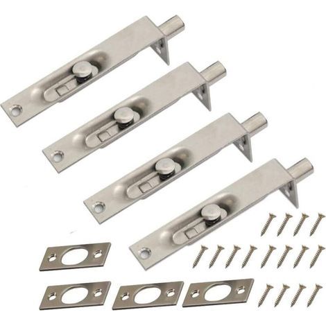 Paquet de 4 Pivot Porte Verre, Charniere Porte Verre, Acier Inoxydable, Ajustement pour Verre de 5-8mm (1/5)
