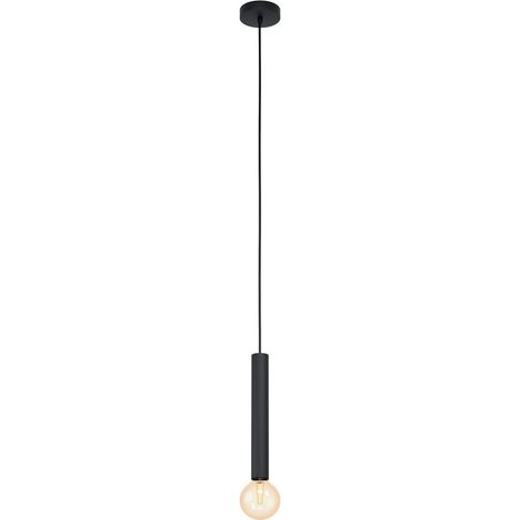 Lampadario A Sospensione Contemporaneo Cortenova Acciaio Nero 1 Luce E27 (1/5)