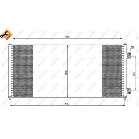 Condenseur, climatisation NRF 35651 FORD 1572061 1671707 4041973 4471423