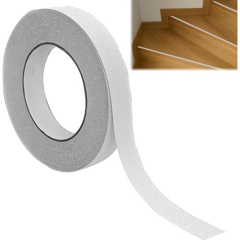 1 Rouleau Bande Antidérapante Transparente 2cm x 10m Adhésif Fort Sécurité Escalier Intérieur Extérieur (1/5)