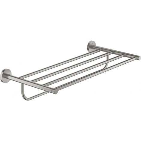 Grohe Essentials Toallero múltiple Supersteel Infinity Finish, 40800DC1 (1/2)