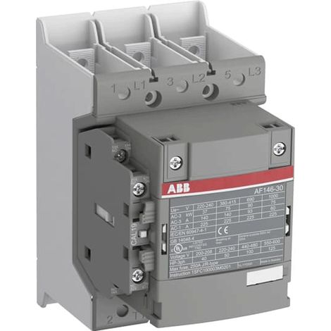 Contacteur AF 146A AC3-3P+1NO+1NF-100...250VAC/DC-Plages 1SFL467002R1311 ABB H047698 (1/2)