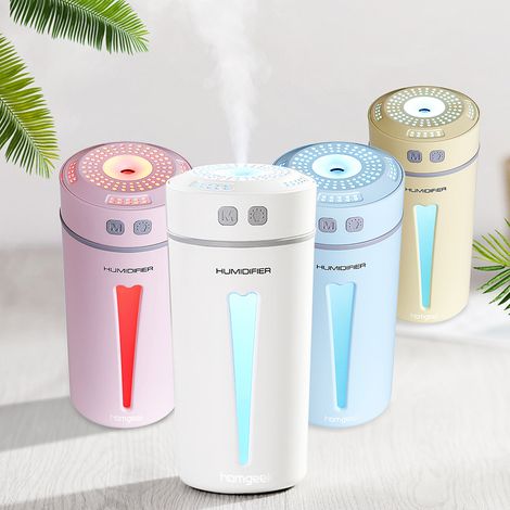 YLS-42 USB-Luftbefeuchter, Polymer-Zerstäuber, farbiges Umgebungslicht, 260 ml, 14,7 x 7 x 7 cm, Aromatherapie-Luftbefeuchter (1/5)