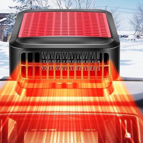 Calefactor portátil para coche de 12 V y 200 W con ventilador: calentamiento y enfriamiento rápidos, Calefactor para coche de 12 voltios (1/5)