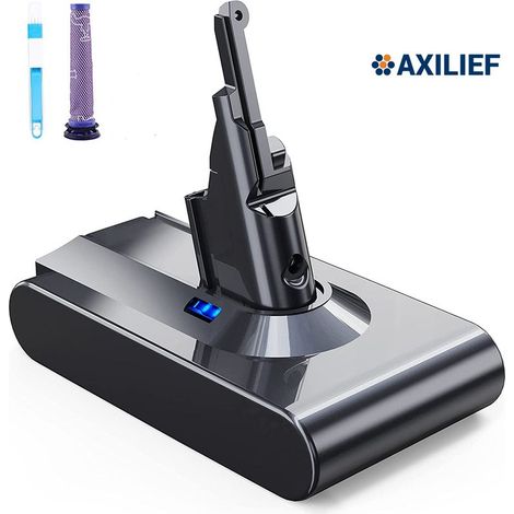 Batterie Li-ion 6000mAh 21.6V pour Dyson V8 SV10 Animal Absolute – Axilief autonomie prolongée (1/3)