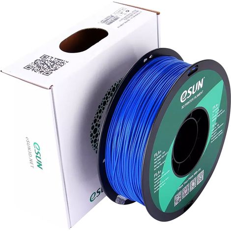 Filament 3D ESUN PLA+, 1 kg, bleu, 1,75 mm