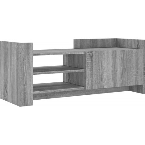 Mobile TV multimediale scaffale per televisione televisore buffet sala da pranzo soggiorno camera da letto sonoma 100 x 35 x 40 cm derivati del legno grigio 020028331
