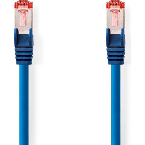 Nedis CAT6-Netzwerkkabel / RJ45 Stecker / RJ45 Stecker / S/FTP / 2.00 m / Rund / LSZH / Blau / Label