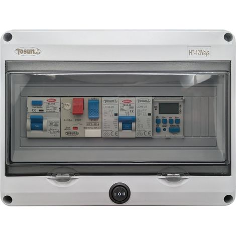 Cuadro eléctrico Piscina Contactor Motor clorador Solo Motor (0,5CV)