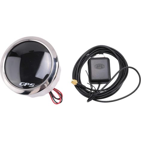 Compteur de vitesse GPS intelligent 85 mm étanche avec écran TFT, tachymètre et odomètre numériques avec antenne GPS pour voiture, bateau et moto (1/5)