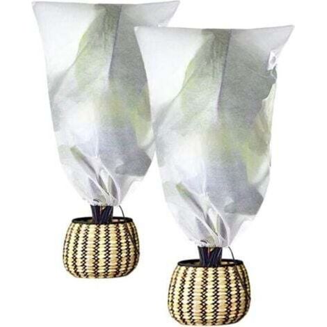 Set di 2 coperture per piante, antigelo, 23,6 x 31,5 cm
