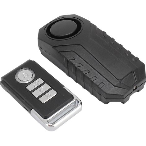Alarme antivol pour moto, scooter ou remorque à bagages, sensibilité réglable, 113 dB, avec télécommande. (1/5)