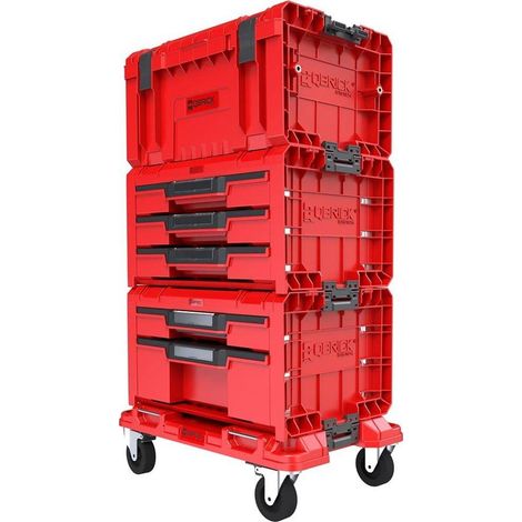 Conjunto cajas herramientas Qbrick Zestaw PRO rojo 19 litros