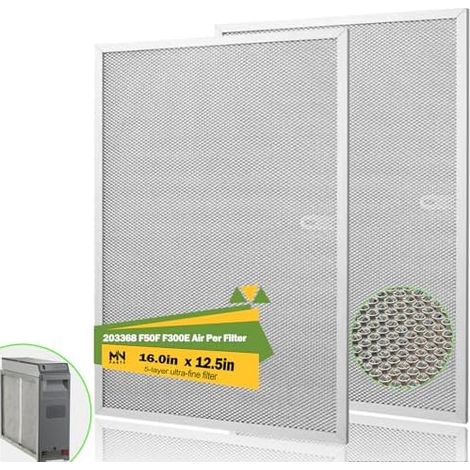 203368 F50F F300E Lot de 2 préfiltres à air pour nettoyage de puits de miel 40,6 x 31,8 cm Remplace F300E1019 F300A1625 F50F1073 (1/5)