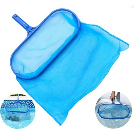 Épuisette de piscine pour feuilles, épuisette bleue pour le nettoyage de piscine, épuisette à mailles fines, épuisette pour piscine - outil de nettoyage de piscine, épuisette pour feuilles SZ1 (1/5)