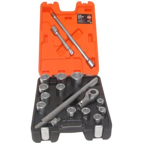 Bahco SLX17 Socket Set 17 Piece 3/4in Drive