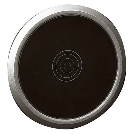 Legrand Céliane copertura in vetro piano nero titanio