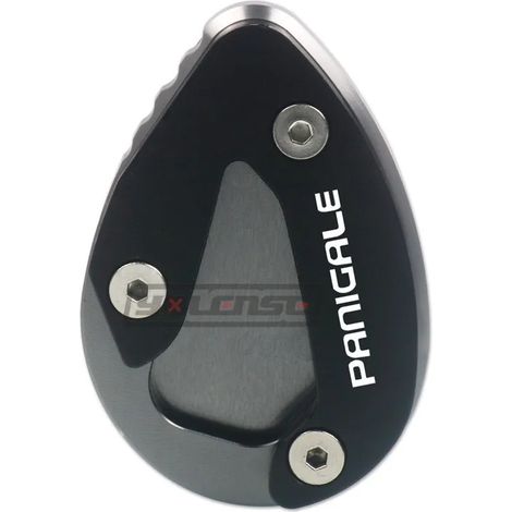 (Gris) Compatible avec les motos DUCATI 899, 959, 1199 et 1299 V2 Panigale. Béquille latérale CNC, extension et support. (1/4)