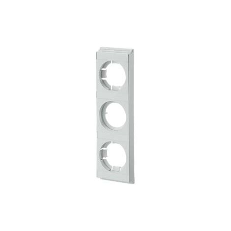 Copertura protezione contro i contatti accidentali ISO per base portafusibili a cavaliere a 3 poli per sistema di sbarre collettrici 60mm DIII/63A singolo
