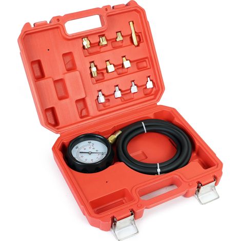 Set medidor presión aceite Manómetro aceite Comprobador presión Motor Diesel Gasolina Rango 0-35 bar (1/5)