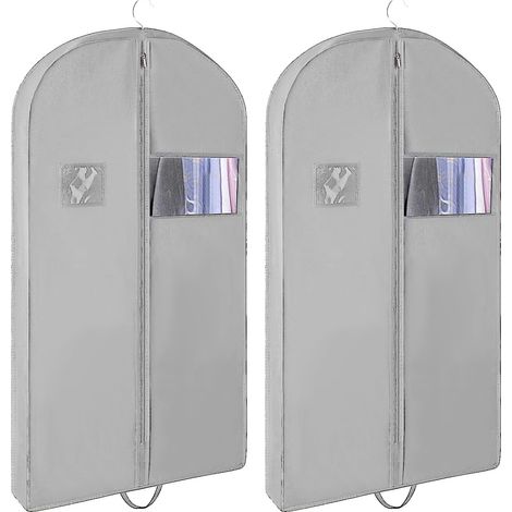 Sacs à vêtements pour le voyage à suspendus Grandes poches en filet Rangement de de placard monogrammé 60 x 152 cm 2pcs (1/5)
