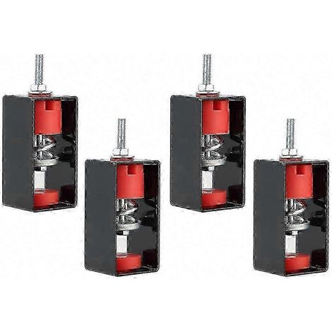 Support antivibratile de plafond x4, isolateurs à ressort pour insonorisation et amortissement des chocs (1/5)