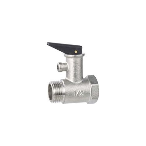 Soupape de sécurité pour chauffe-eau, soupape de surpression en laiton, ressort à fil intérieur et extérieur, soupape de sécurité tout en cuivre (1/4)