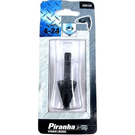 PIRANHA BLSCK E DECKER FRESA SVASARE X METALLI MM.4/24 B&D