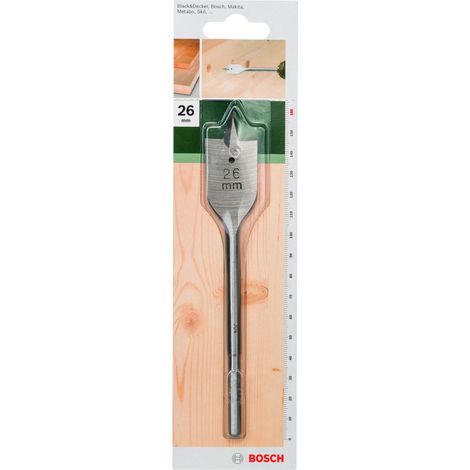 Bosch Flachfräsbohrer Sechskant D= 26,0 mm L= 160 mm - 2609255270 (1/2)