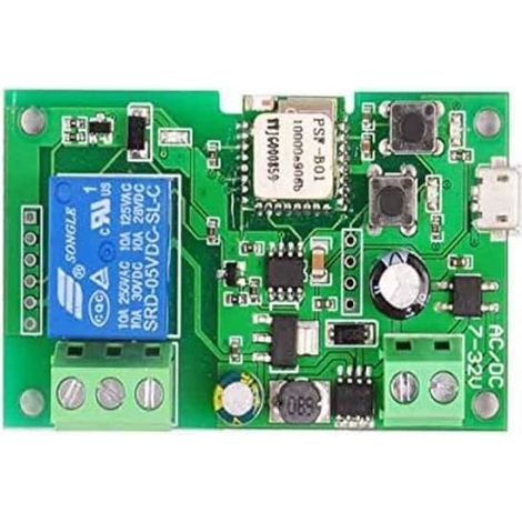 Module de Relais WiFi sans Fil 5V-32V - FOLAYA - Commande vocale - Objet connecté - Compatibilité Alexa (1/3)
