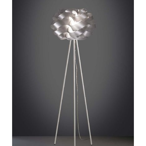 CLOUD Silber Dreibein Stehlampe Durchmesser 50x H 160 cm
