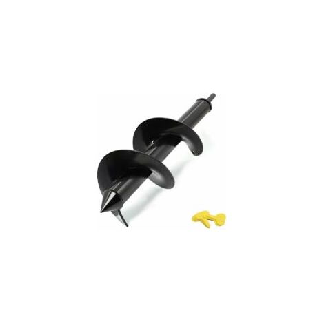 Mèche de tarière 10 cm x 30 cm pour plantes de jardin, bulbes de fleurs, tarière spirale, perceuse rapide, pot de fleurs, foret à tarière pour creuser des trous dans le sol ou pour parasols, pour tige (1/5)