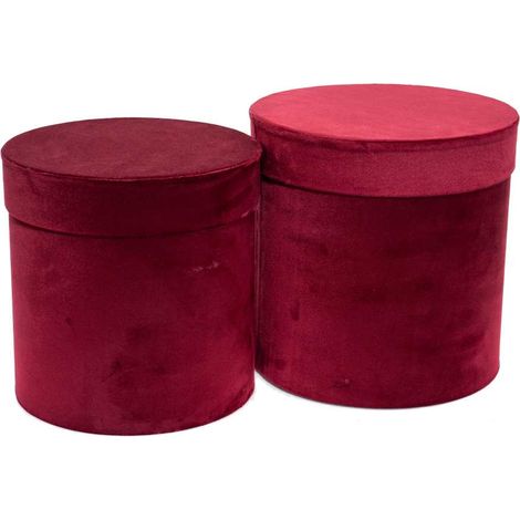 ARPIMEX Set Natale 2 Cappelliere Velluto D 26 Cm H 26 Cm Fucsia