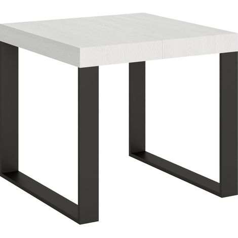 Tavolo Allungabile 90-246x90x77 cm Tecno Bianco Frassino (1/4)