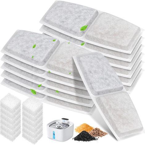 Lot de 12 Filtre Fontaine Eau Chat pour Pliera Fontaine Eau Chat (1/5)