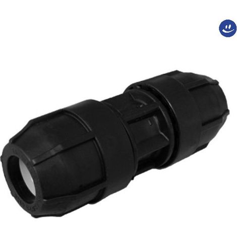Raccordo diritto intermedio a compressione femmina femmina in polipropilene serie elopress ø75 pn10 NUPI