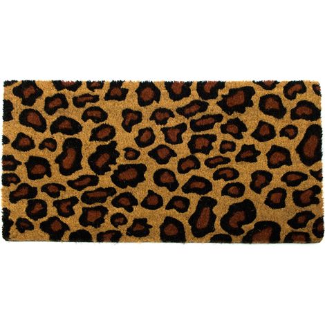Zerbino Entrata Ingresso Esterno Antiscivolo Cocco Allegro Leopardato (1/5)