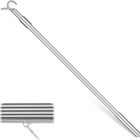 Retail 81cm gray roller blind telescopic rod cordless curtain adjustable swivel rod replacement (1/5)
