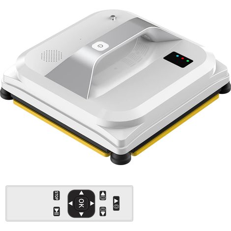 Window Cleaning Robot – Intelligent Robotic Window Cleaning Technology – App and Remote Control Powered Washer for High Table, Window, Ceiling – White (1/5)
